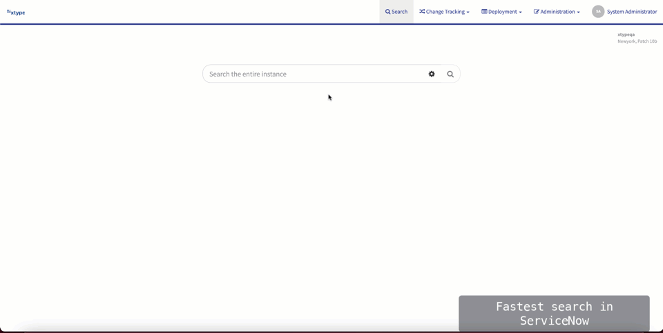 Demo von xtype für Deployment Automation für ServiceNow