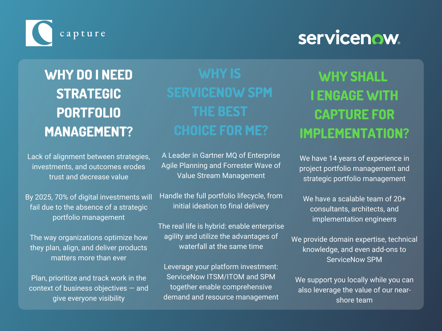 Explore our event news: ServiceNow Strategic Portfolio Management (SPM ...